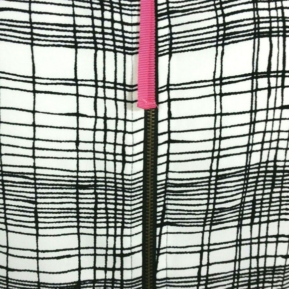 Ann Taylor LOFT shift dress sz 2 white windowpane - Picture 6 of 8